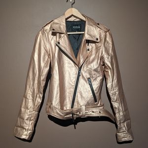 Guess Rose Gold Biker Jacket